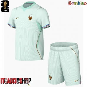 Francia Seconda Maglia Bambino Mondiali 2026 Manica Corta (+ Pantaloni corti)